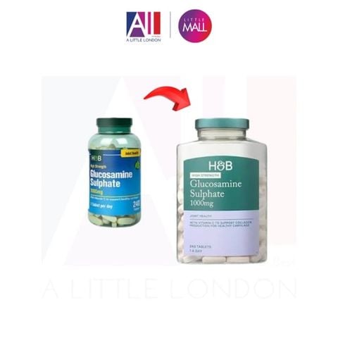 [CẬN DATE] 240 Viên uống xương khớp Holland & Barrett Glucosamine Sulphate 1000mg T7.2027(Bill Anh)