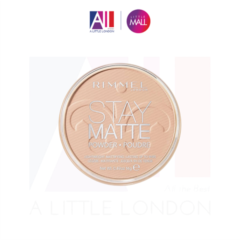 [NẮP VÕ]Phấn phủ Rimmel Stay Matte Powder 14g - Peach Glow (Bill Anh)