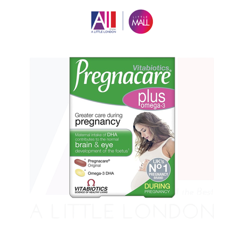 [RÁCH VỎ]Bổ sung Omega 3 DHA trong quá trình mang thai Vitabiotics Pregnacare Plus Omega 3 - 56 viên (Bill Anh)
