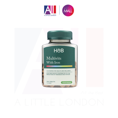 [CẬN DATE] 240 viên bổ sung vitamin Holland & Barrett Radiance Multivitamins With Iron T8/2027(Bill Anh)