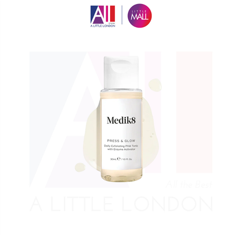 Nước hoa hồng Medik8 Press Glow Daily Exfoliating PHA Tonic With Enzyme Activator 30ml (Bill Anh)