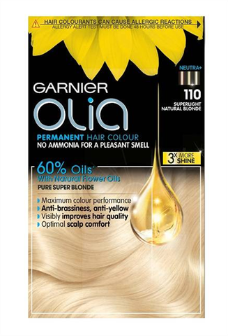 [CẬN DATE] Thuốc nhuộm tóc Garnier Olia Permanent Hair Colour 110 Superlight Natural Blonde T4.2027(Bill Anh)
