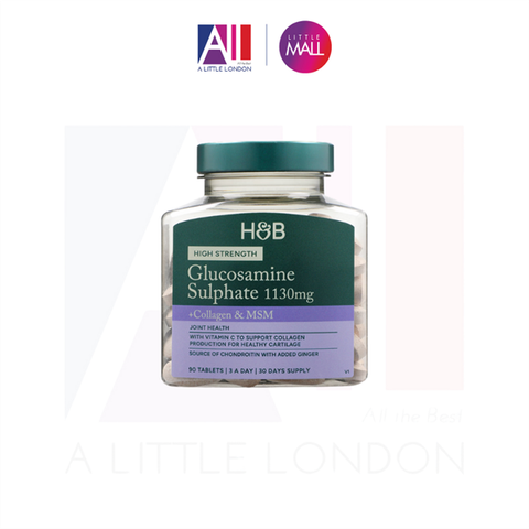 [CẬN DATE] 90 Viên uống xương khớp Holland & Barrett High Strength Glucosamine Sulphate & Chondroitin, MSM & Collagen T9.2027(Bill Anh)