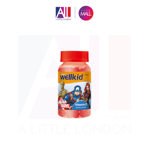 50 Viên Kẹo dẻo bổ sung Vitamin Vitabiotics Wellkid Vitamin D 7-14years (Bill Anh)