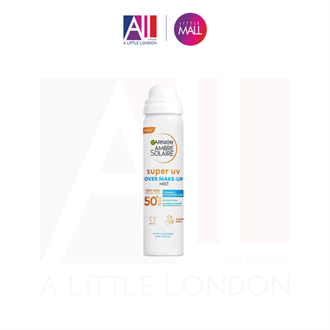 [CAANJDATE] Kem chống nắng dạng xịt Garnier Ambre Solaire Super UV Over Make Up Mist 75ml T3.27(Bill Anh)