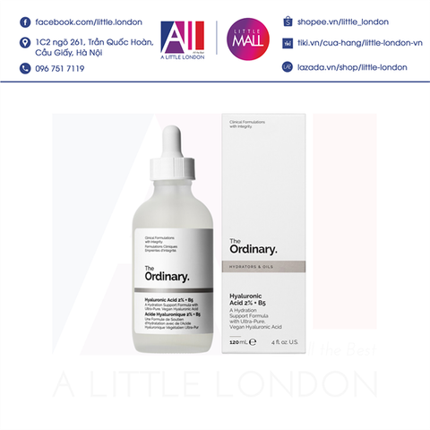 [KHÔNG VỎ] Tinh chất dưỡng The Ordinary Hyaluronic Acid 2% + B5 120ml không vỏ (Bill Anh)