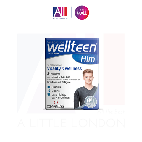 [CẬN DATE] 30 viên bổ sung vitamin Vitabiotics wellteen Him 6.2026 (Bill Anh)