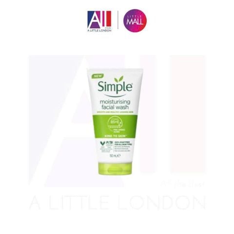 [CẬN DATE] Sữa rửa mặt cho da khô Simple Moisturising Facial Wash 150ml T9.27(Bill Anh)
