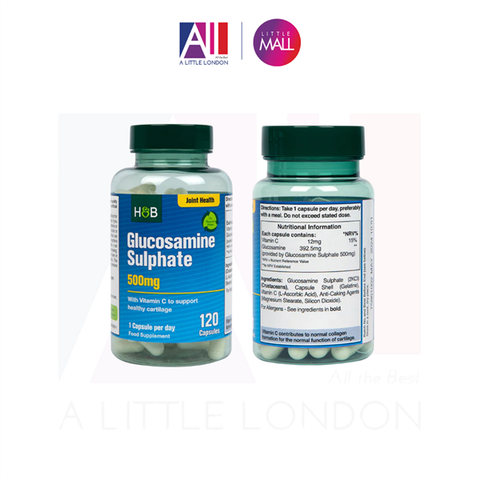 120 Viên uống xương khớp Holland & Barrett Glucosamine Sulphate 500mg (Bill Anh)