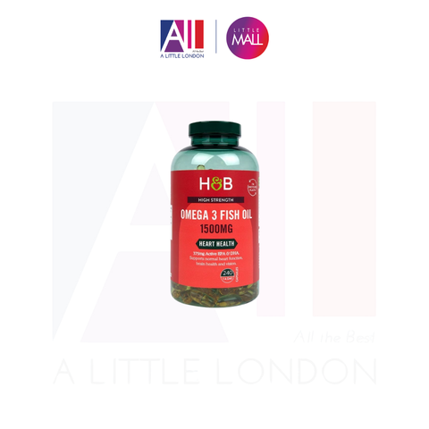 240 Viên dầu cá bổ sung Omega 3 Holland & Barrett Omega 3 Fish Oil 1500mg (Bill Anh)