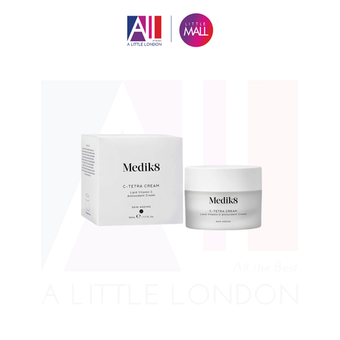 Kem dưỡng trắng da, mờ thâm nám, chống lão hóa Medik8 C - Tetra Cream Lipid Vitamin C Radiance Cream 50ml (Bill Anh)