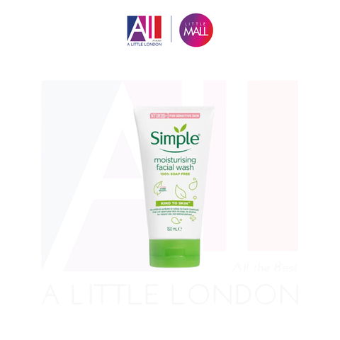 [THANH LÝ] Sữa rửa mặt cho da khô Simple Moisturising Facial Wash 150ml (Bill Anh)