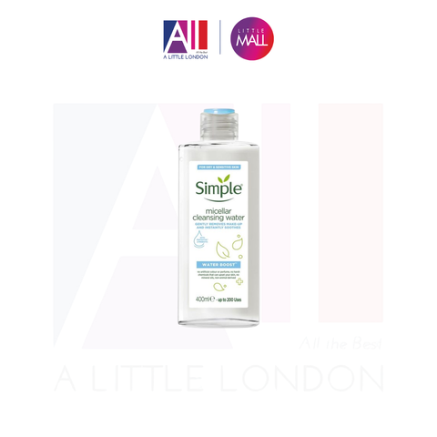 Nước tẩy trang Simple Water Boost Micellar Cleansing Water 400ml Date 9/2025(Bill Anh)