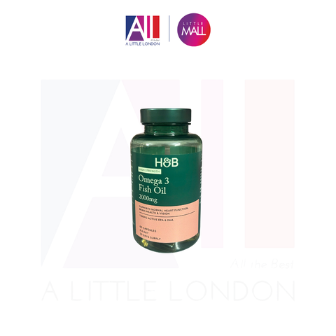 60 Viên dầu cá bổ sung Omega 3 Holland & Barrett Omega 3 Fish Oil 2000mg (Bill Anh)