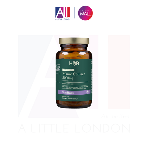 90 Viên uống bổ sung Collagen Holland & Barrett Marine Collagen 3000mg Vitamin C (Bill Anh)