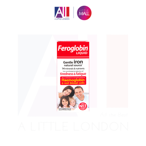 Siro bổ máu bổ sung sắt Vitamin tổng hợp Vitabiotics Feroglobin Gentle Iron 14 Vitamin Minerals & Nutrients - 500ml (Bill Anh)