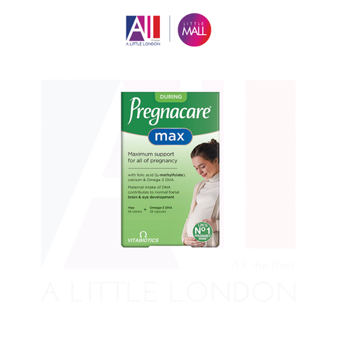 Bổ sung Omega 3 DHA trong quá trình mang thai Vitabiotics Pregnacare Max - 84 viên (Bill Anh)