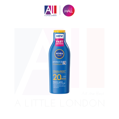 Kem chống nắng, chống nước Nivea Sun Protect Moisture Spf 20 Sun Lotion 200ml (Bill Anh)