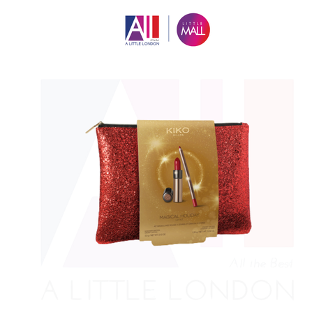 Set Son, chì kẻ môi Kiko Magical Holiday, Gossamer Emotion Creamy Lipstick and Lip Kit Shade 109 (Bill Anh)