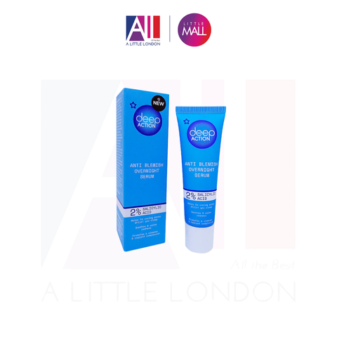 [KHÔNG VỎ] Tinh chất Superdrug Deep Action Anti Blemish Overnight Serum 2% Salicylic Acid 30ml (Bill Anh)