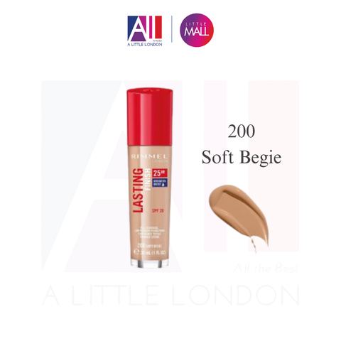 Kem nền Rimmel Lasting Finish 25 Hour Foundation - 200 Soft Beige (Bill Anh)