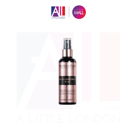 Xịt cố định lớp trang điểm và cấp nước Revolution Hyaluronic Fix Hydrating Plumping Makeup Fixing Spray 100ml (Bill Anh)