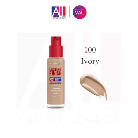 Kem nền Rimmel Lasting Finish 35 Hour Foundation - 100 Ivory (Bill Anh)