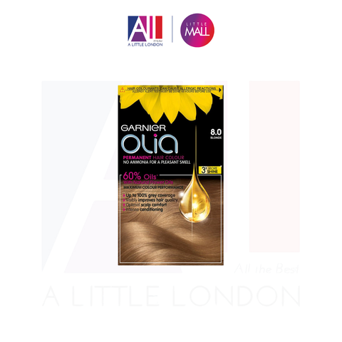 Thuốc nhuộm tóc Garnier Olia Permanent Hair Colour 8.0 Blond (Bill Anh)
