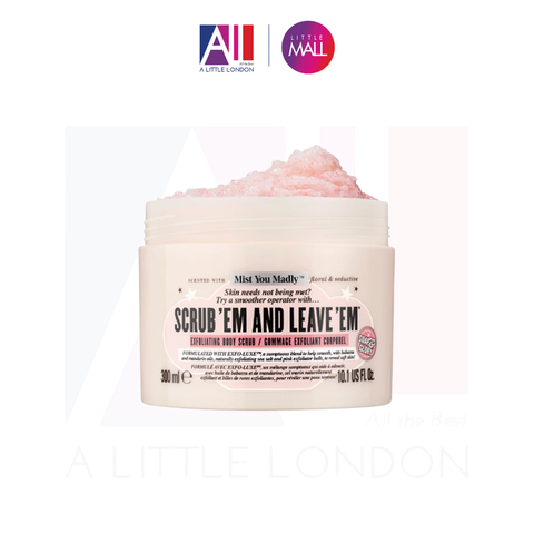 Tẩy da chết toàn thân Soap & Glory Scrub 'Em Leave 'Em 300ml (Bill Anh)