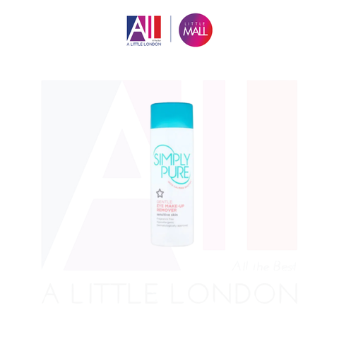 Tẩy trang mắt cho da nhạy cảm Superdrug Simply Pure Gentle Eye Make Up Remover 150ml (Bill Anh)