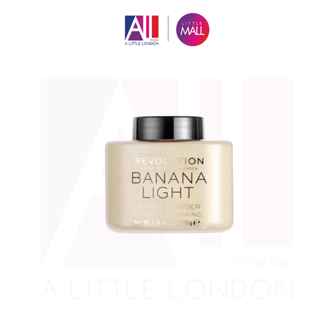 [THANH LÝ] Phấn phủ dạng bột Revolution Banana Light Baking Powder 32g (Bill Anh) mất nắp