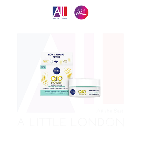 Kem dưỡng ngày chống lão hoá, se lỗ chân lông Nivea Q10 Power Anti Wrinkle Pore Minimising Day Cream SPF15 50ml (Bill Anh)