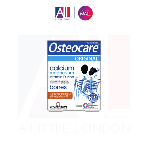 90 Viên Bổ Sung Vitamin Xương Khớp Canxi Magie Vitamin D ZinC Vitabiotics Osteocare Calcium Magnesium Vitamin D, Zinc (Bill Anh)