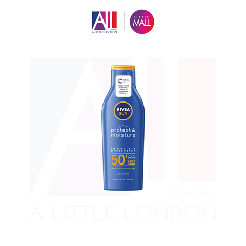 Kem chống nắng, chống nước Nivea Sun Protect Moisture SPF50+ Very High Sun Lotion 200ml (Bill Anh)