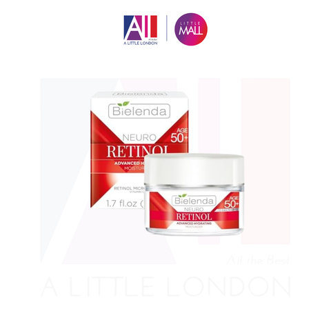 Kem dưỡng ẩm chống lão hóa Bielenda Neuro Retinol Advanced Hydrating Moisturizer Day/Night 50+ - 50ml (Bill Anh)