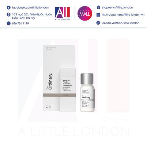 The Ordinary Sulfur 10% Powder-to-Cream Concentrate 5g (Bill Anh)