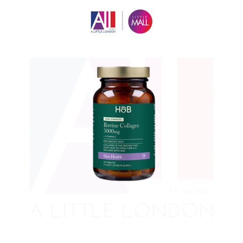 90 Viên uống bổ sung Collagen Holland & Barrett Collagen 3000mg Vitamin C (Bill Anh)