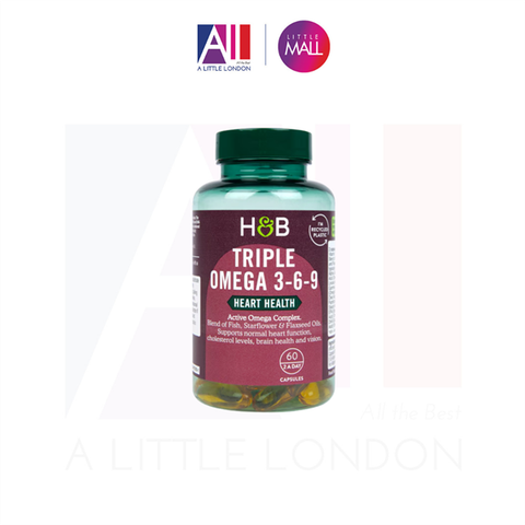 [CẬN DATE] 60 Viên uống Holland & Barrett Triple Omega 369 Active Omega Complex T4.2027(Bill Anh)