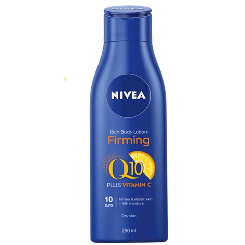 [CẬN DATE]Dưỡng thể trắng da chống lão hoá, da khô Nivea Rich body lotion firming Q10 + Vitamin C dry skin 250ml T7/2026