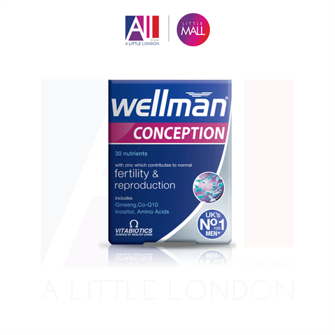 [CẬN DATE] 30 Viên Bổ sung Vitamin cho nam Vitabiotics Wellman Conception T8.27(Bill Anh)