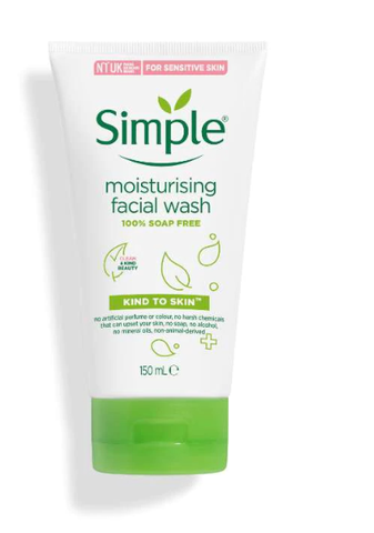 [CẬN DATE] Sữa rửa mặt cho da khô Simple Moisturising Facial Wash 150ml T7.27(Bill Anh)