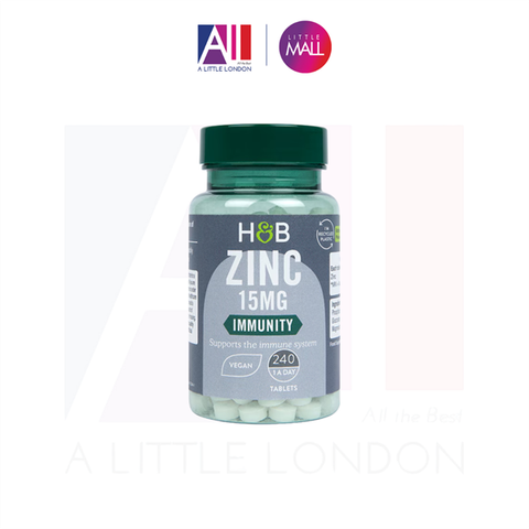 [CẬN DATE]240 Viên uống kẽm Holland & Barrett ZinC 15mg Immunity T8/2026(Bill Anh)