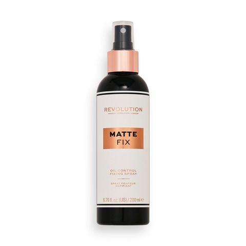 [VỠ NẮP] Xịt cố định lớp trang điểm và kiềm dầu Revolution Matte Fix Oil Control Fixing Spray 200ml (Bill Anh)