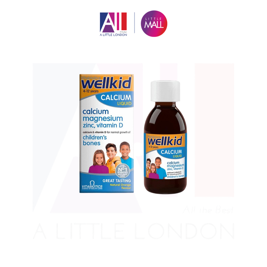 Siro Wellkid Calcium magnesium ZinC, Vitamin D Liquid 150ml (Bill Anh)