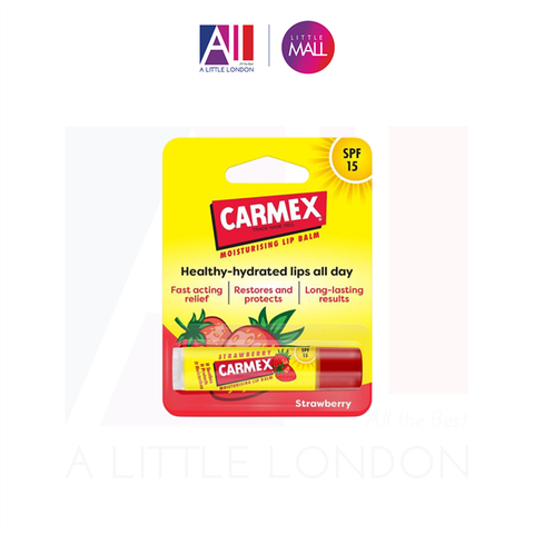 [RÁCH VỎ] Son dưỡng chống nắng Carmex Strawberry Lip Balm 4.25g (Bill Anh)