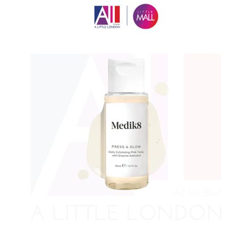 Nước hoa hồng Medik8 Press Glow Daily Exfoliating PHA Tonic With Enzyme Activator 30ml (Bill Anh)