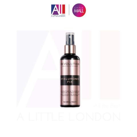 [MẤT NẮP] Xịt cố định lớp trang điểm và cấp nước Revolution Hyaluronic Fix Hydrating Plumping Makeup Fixing Spray 100ml (Bill Anh)
