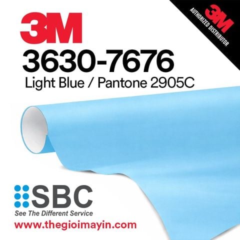 Decal 3M 3630-7676 Light Blue (Xanh Nhạt)