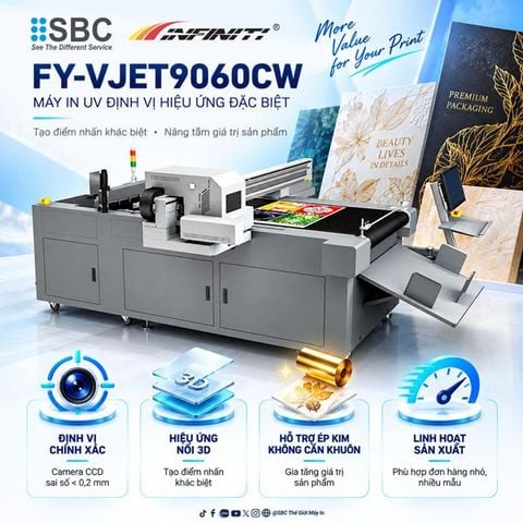 Máy in UV Định Vị Đặc Biệt Infiniti FY-VJET9060CW