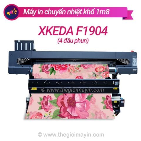 Máy in chuyển nhiệt 1m8 Xkeda 4 đầu phun 4720/i3200